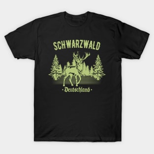 Schwabe Schwarzwald Deutschland Hirsch Schwaben T-Shirt